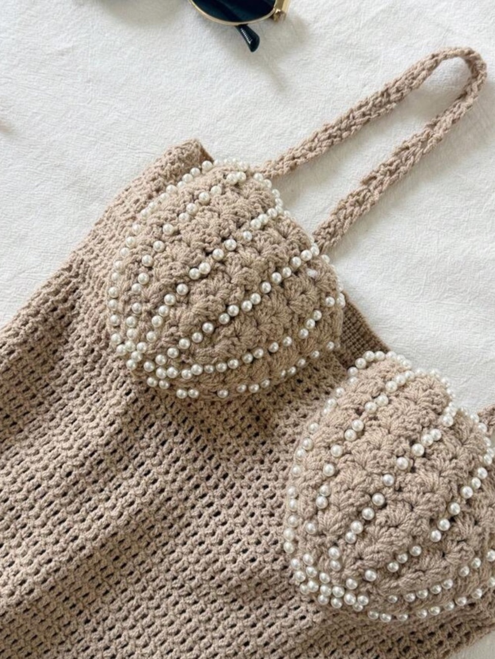 WILA Beige Crochet Fringe Mini Dress - Picture 4 of 6